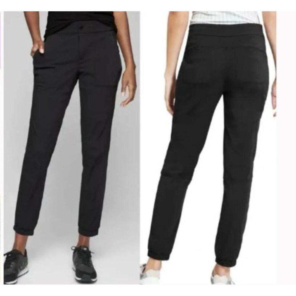 Athleta Trekkie Jogger 2.0 Pant Black Womens Size 4 Hiking Travel Outdoor